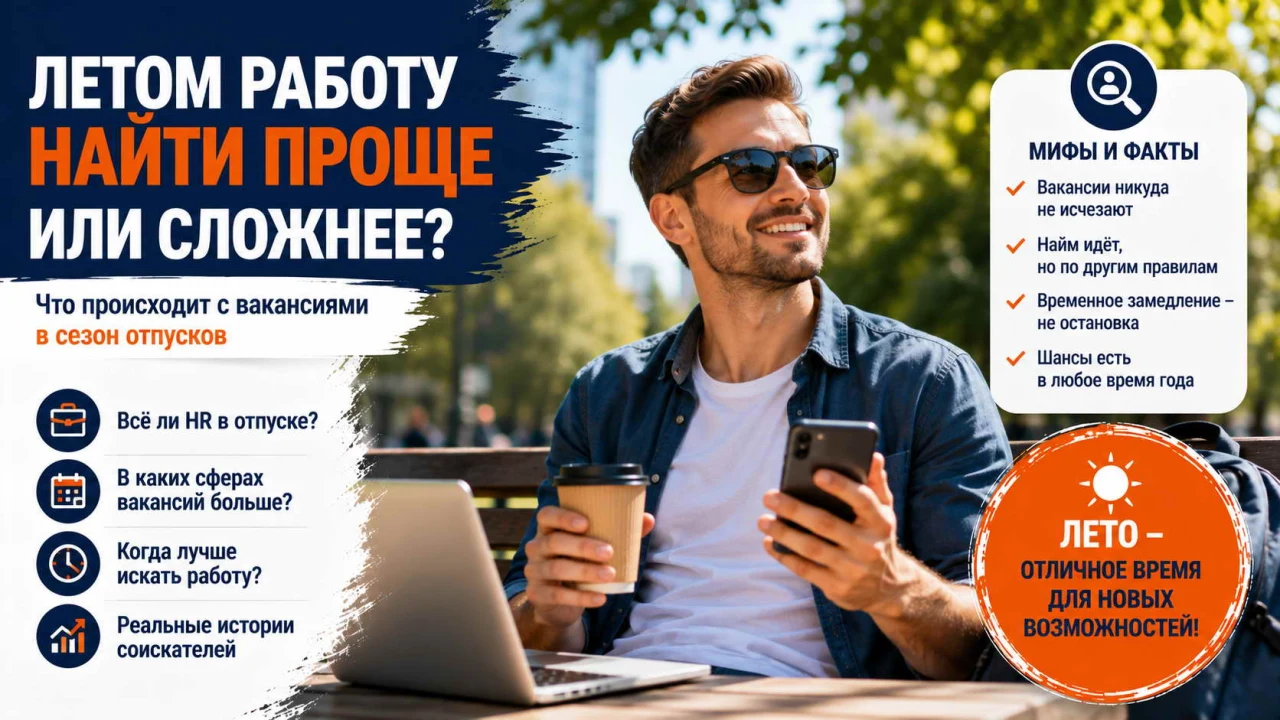 Летом работу найти проще или сложнее? Поиск работы летом