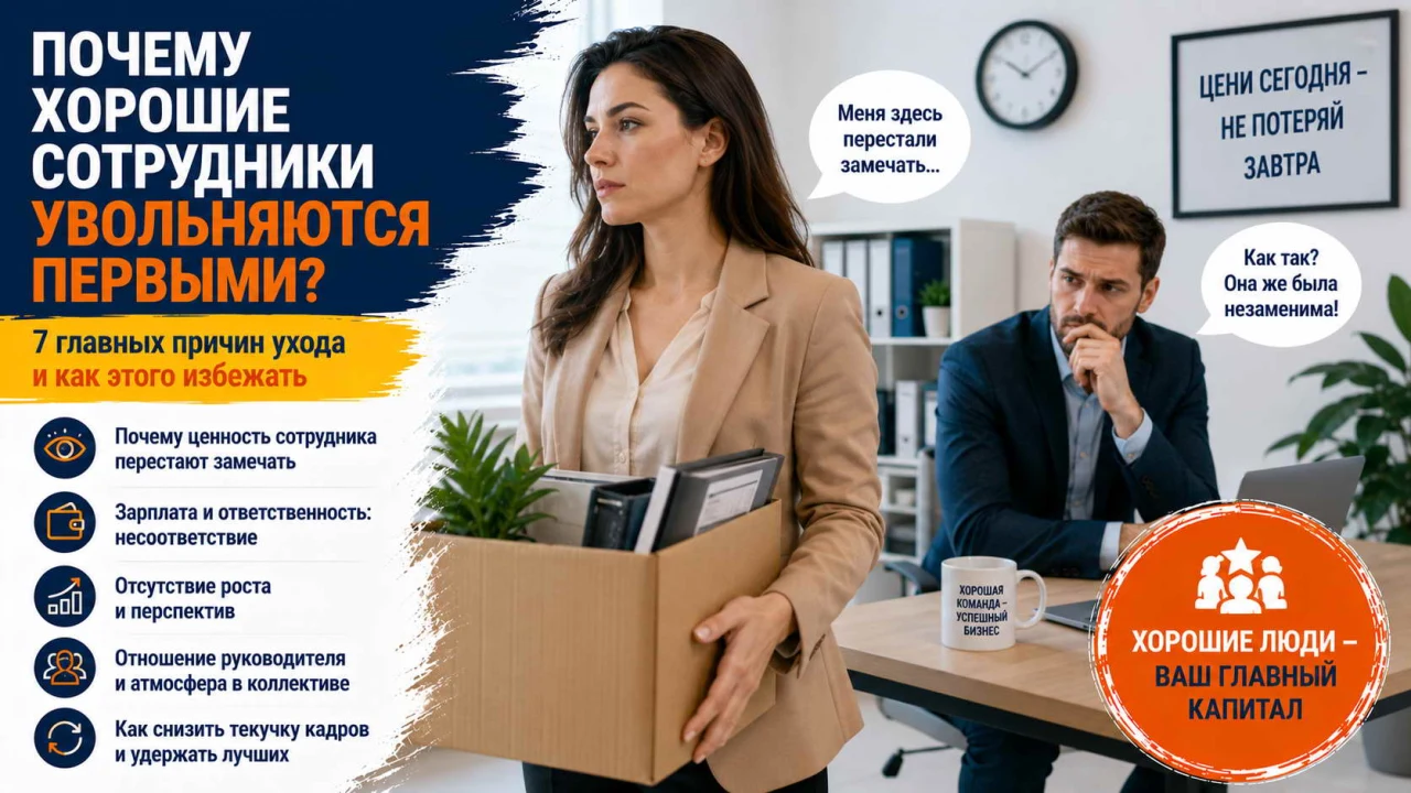 Почему хорошие сотрудники увольняются первыми