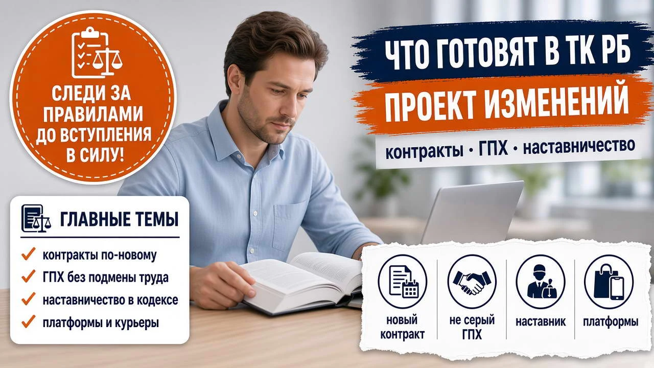 Что готовят в Трудовой кодекс РБ 2026: контракты, ГПХ и наставничество (проект изменений)