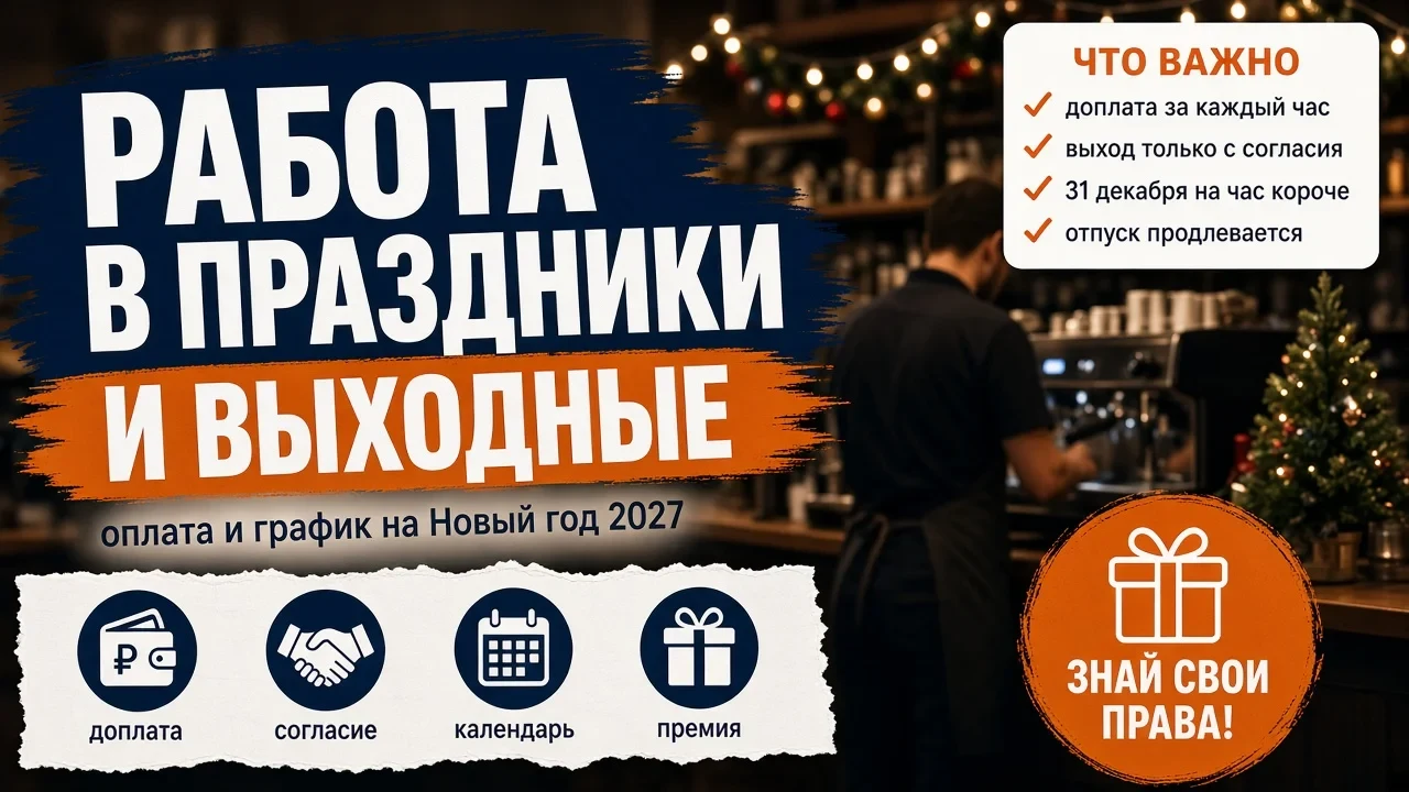 Работа в праздники и выходные в Беларуси: оплата по Трудовому кодексу и график на Новый год 2027